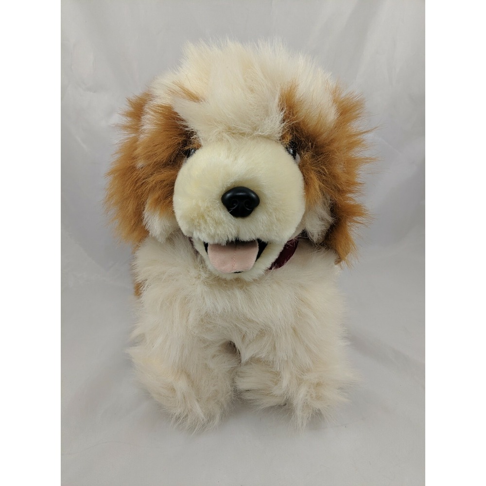 Fluffy Dog Plush 10 Inch Pedigree Pets Tan Brown Main Joy Ltd Stuffed Animal toy - Picture 1 of 7